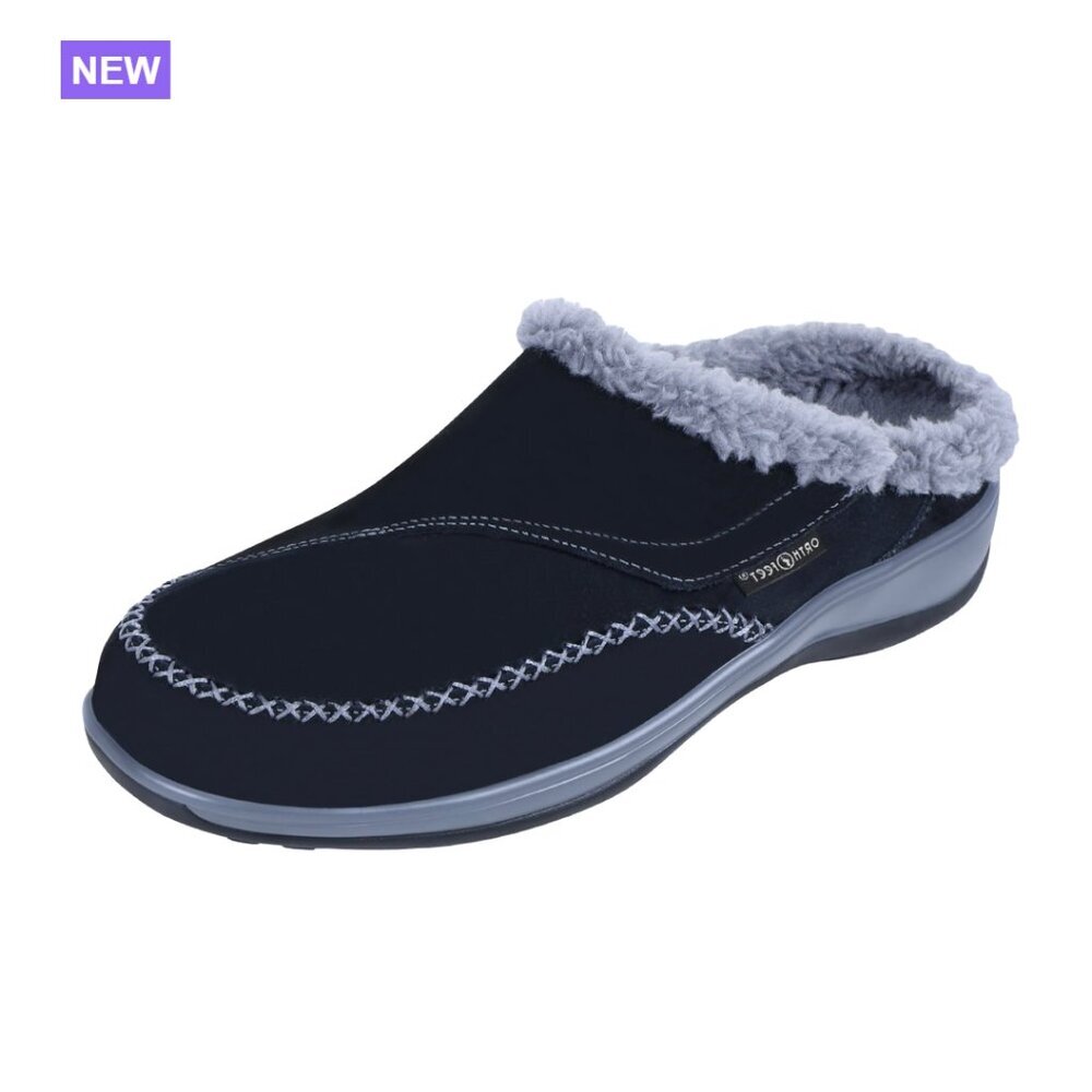 Orthopedic Faux Fur Lined Slippers with Arch Support